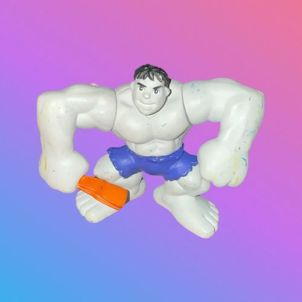 2006 Super Hero Squad Hulk & Gray Hulk Figures 2.5” B2